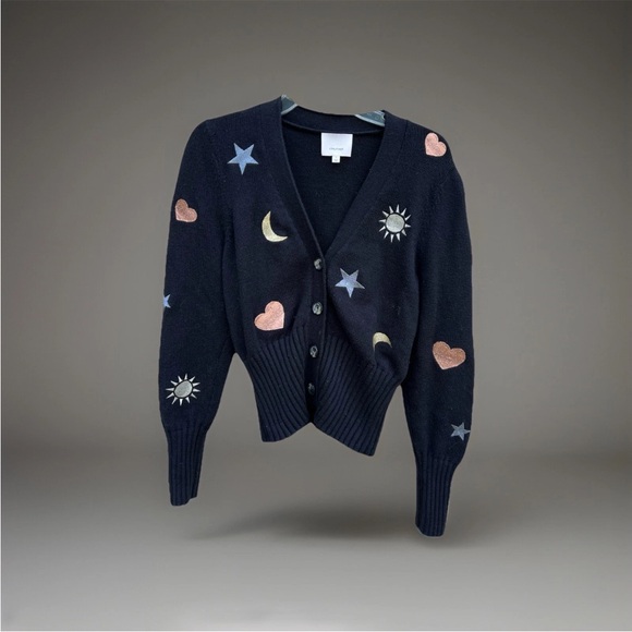 cinq a sept Sweaters - Cinq a Sept Woman Morgan Embroidered Cardigan Black Small